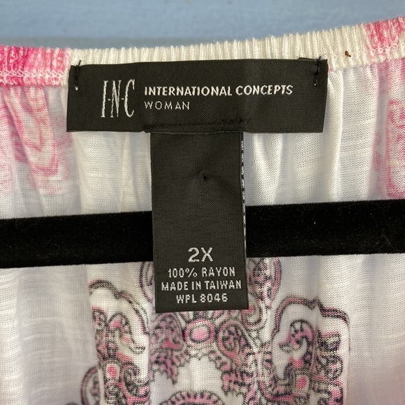 INC International Concepts NEW W/ TAG SZ 2XL Sweet Meadow Shirt Top Blouse - Picture 5 of 8